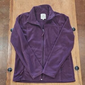 Women's Cozy Purple Fleece Ski Jacket